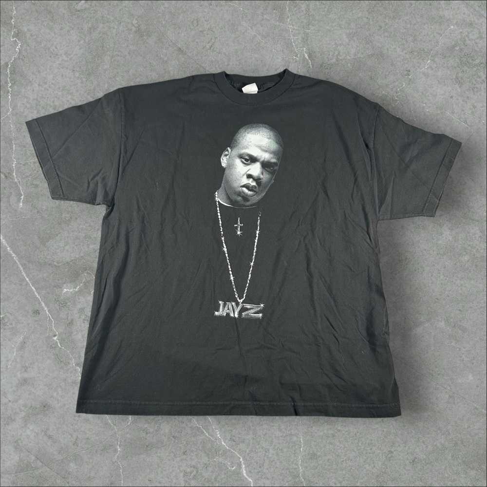 Vintage Jay Z Shirt Mens XXL Black‎ 90s Y2K Rap Tee Roc A Fella Records Hip Hop